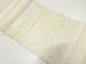流水模様織り出し　名古屋帯